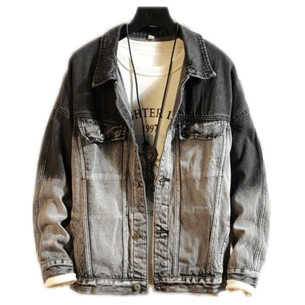denim jacket men fashion loose washed gradient casual denim jacket man streetwear hip hop bomber jacket spring autumn coat size sxl, Black;brown
denim jacket men fashion loose washed gradient casual denim jacket man streetwear hip hop bomber jacket spring autumn coat size sxl, Black;brown