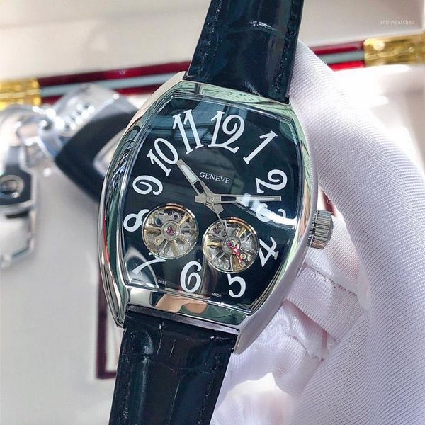 men watches automatic movement luminous 45mm watches watch male double flywheel wine barrel type1, Slivery;brown
men watches automatic movement luminous 45mm watches watch male double flywheel wine barrel type1, Slivery;brown