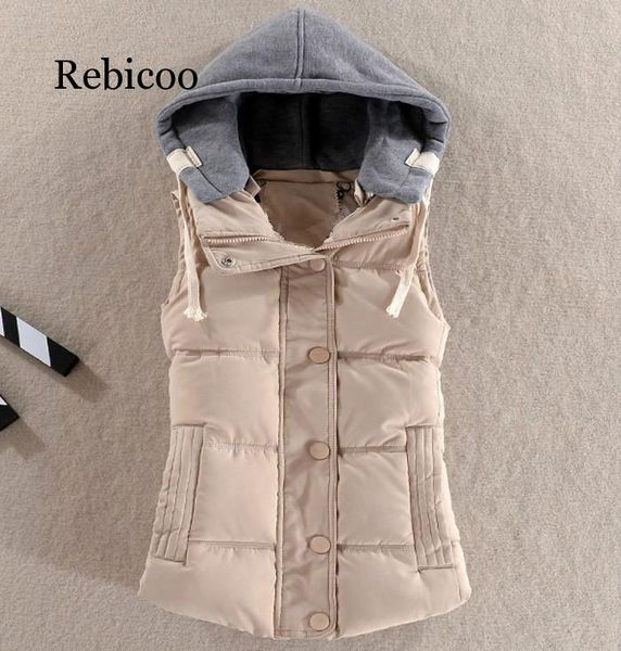 2019 autumn and winter cotton vest women's korean version of the large size vest hooded short paragraph warm, Black;white
2019 autumn and winter cotton vest women's korean version of the large size vest hooded short paragraph warm, Black;white