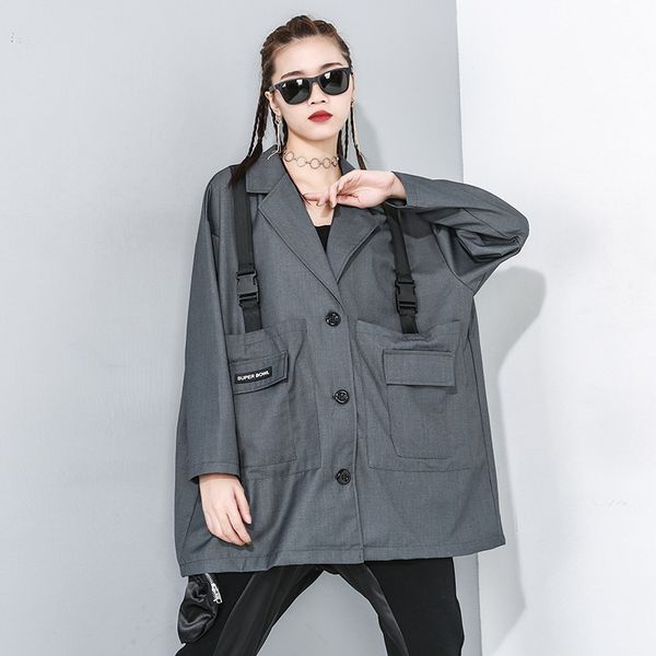 lanmrem high street spring new women clothes tide 2020 fashion personality single breasted suit loose casual blazer coat yh774, White;black
lanmrem high street spring new women clothes tide 2020 fashion personality single breasted suit loose casual blazer coat yh774, White;black