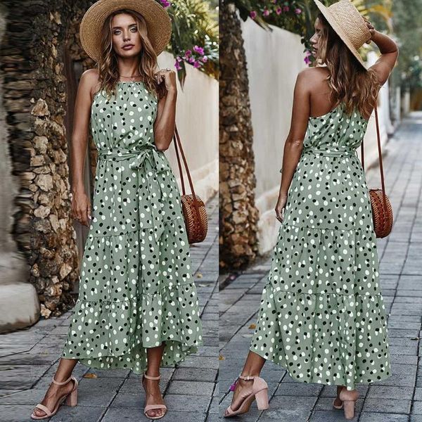 summer dress elegant beach women long dress 2020 fashion floral print strap ladies halter boho women vestidos#j30, Black;gray
summer dress elegant beach women long dress 2020 fashion floral print strap ladies halter boho women vestidos#j30, Black;gray