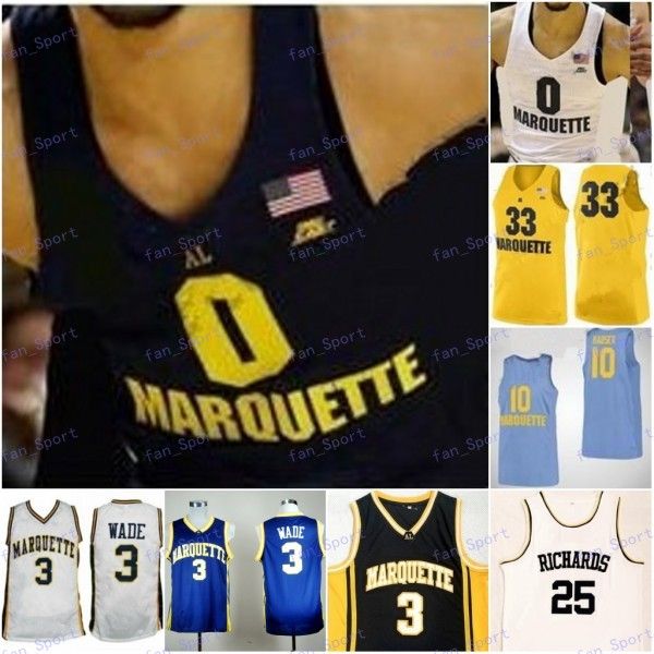 2020 ncaa marquette golden eagles #3 dwyane 33 butler wade jimmy 32 jae crowder 1 brendan bailey 23 jamal cain retro jersey, Black
2020 ncaa marquette golden eagles #3 dwyane 33 butler wade jimmy 32 jae crowder 1 brendan bailey 23 jamal cain retro jersey, Black