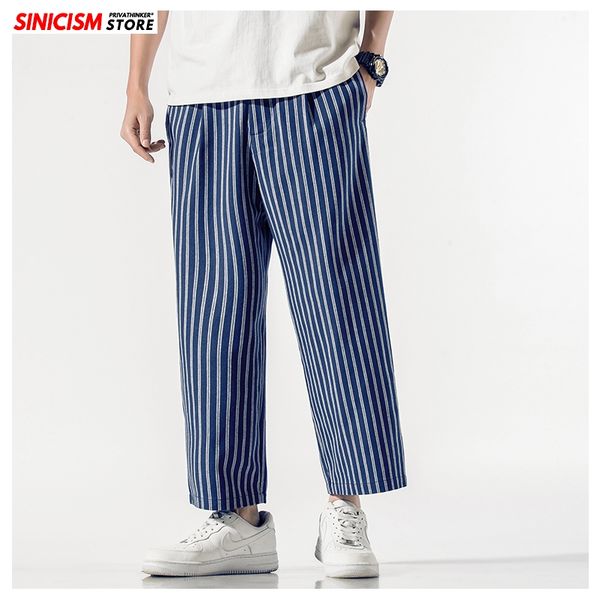 sinicism store men striped chinese style harem pants mens new trousers 2020 male loose summer breathable pants oversize bottoms, Black
sinicism store men striped chinese style harem pants mens new trousers 2020 male loose summer breathable pants oversize bottoms, Black