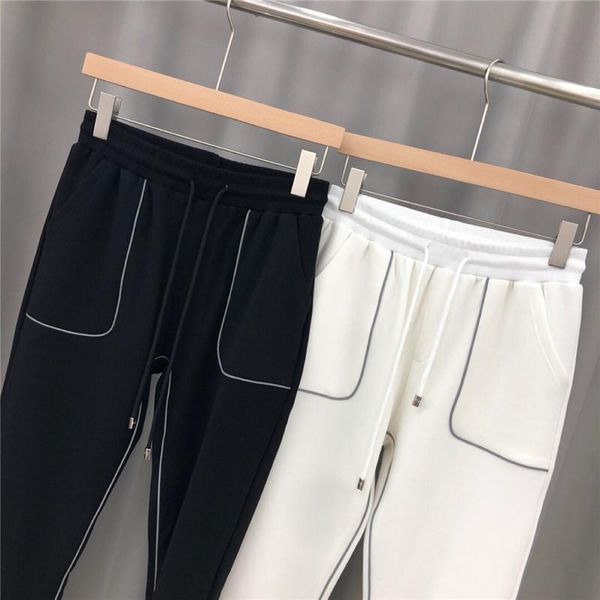 мужские дизайнерские панельные брюки casuual отражающая линия задний карман письмо вышивка мужские брюки мода мужская одежда, Black
мужские дизайнерские панельные брюки casuual отражающая линия задний карман письмо вышивка мужские брюки мода мужская одежда, Black