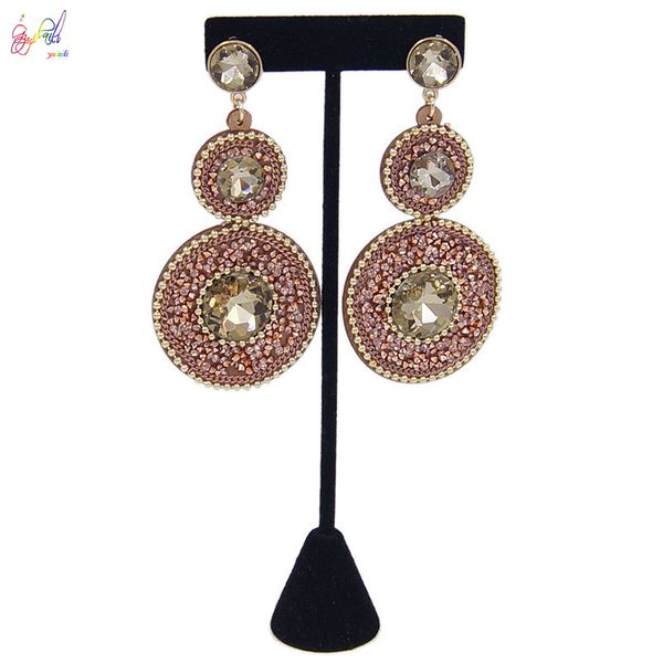 yulaili new fashion crystal earring rhinestone crystal round shape earrings for women party jewelry accessories ing, Silver
yulaili new fashion crystal earring rhinestone crystal round shape earrings for women party jewelry accessories ing, Silver