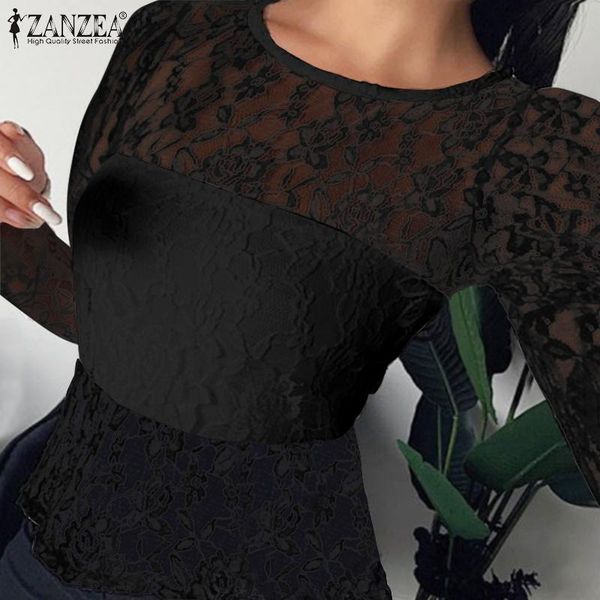 women's blouses & shirts zanzea elegant women hollow out long sleeve lace o neck solid thin casual loose office summer blusas 7, White
women's blouses & shirts zanzea elegant women hollow out long sleeve lace o neck solid thin casual loose office summer blusas 7, White