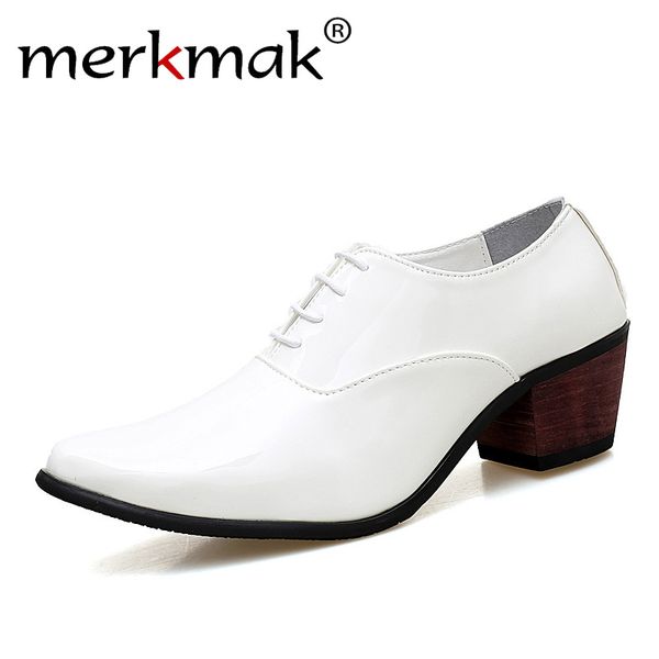 merkmak men patent leather oxford shoes fashion dress wedding groom shoes breathable pointed toe high heels formal business prom, Black
merkmak men patent leather oxford shoes fashion dress wedding groom shoes breathable pointed toe high heels formal business prom, Black