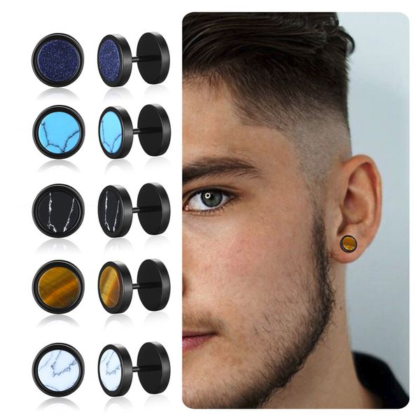 mens screw stud retro tigereye stone earring stainless steel plug barbell earrings studs (pair of) 10mm, Golden;silver
mens screw stud retro tigereye stone earring stainless steel plug barbell earrings studs (pair of) 10mm, Golden;silver