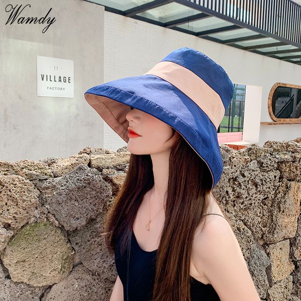 2020 anti-uv wide brim cotton linen sun hat for women vacation summer panama foldable bucket hat large brim korean beach sun 
2020 anti-uv wide brim cotton linen sun hat for women vacation summer panama foldable bucket hat large brim korean beach sun