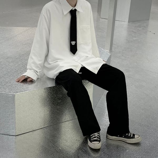 men's casual shirts 2021 spring and autumn youth korean version of ins loose solid color long-sleeved shirt fashion -2xl, White;black
men's casual shirts 2021 spring and autumn youth korean version of ins loose solid color long-sleeved shirt fashion -2xl, White;black