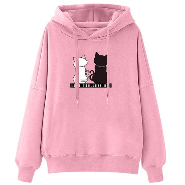autumn sport sweatshirt harajuku fashion women casual long sleeve cat print hooded sport sweatshirt female clothing, White;black
autumn sport sweatshirt harajuku fashion women casual long sleeve cat print hooded sport sweatshirt female clothing, White;black