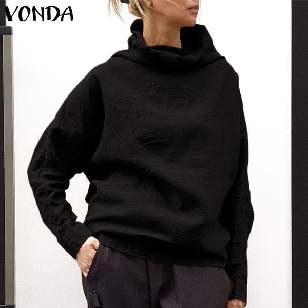 vonda womens sweatshirts 2019 autumn blouses female casual loose turtleneck sweatshirts vintage hoody party plus size tunic, White
vonda womens sweatshirts 2019 autumn blouses female casual loose turtleneck sweatshirts vintage hoody party plus size tunic, White