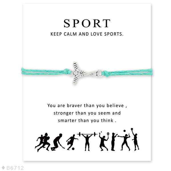 new handmade rope sport baseball charm bracelets for women men friendship statement wish jewelry gift with cards, Golden;silver
new handmade rope sport baseball charm bracelets for women men friendship statement wish jewelry gift with cards, Golden;silver
