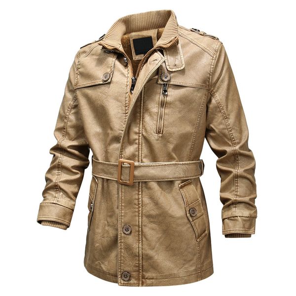 men's autumn winter vintage zipper stand collar solid imitation leather coat jackets solid slim collar zipper casual loose coats, Black;brown
men's autumn winter vintage zipper stand collar solid imitation leather coat jackets solid slim collar zipper casual loose coats, Black;brown