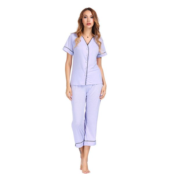 women summer clothes pajama set 2pcs short sleeve&pant sleepwear home clothes sleep suit two piece nightwear, Black;red
women summer clothes pajama set 2pcs short sleeve&pant sleepwear home clothes sleep suit two piece nightwear, Black;red