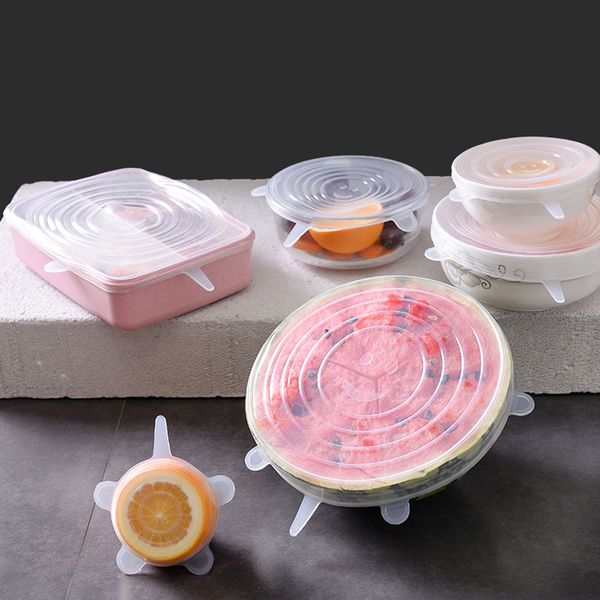 6pc silicone stretch lids reusable food cap pot dish microwave silicone cover extensible magic lid kitchen fresh keeper tools
6pc silicone stretch lids reusable food cap pot dish microwave silicone cover extensible magic lid kitchen fresh keeper tools