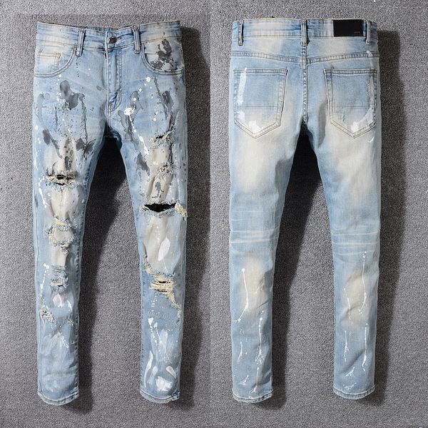new style famous brand men's washed design casual slim summer skinny jeans classiclong men ripped jeans all size 28-42 ing, Blue
new style famous brand men's washed design casual slim summer skinny jeans classiclong men ripped jeans all size 28-42 ing, Blue