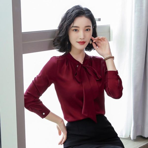 good quality woman autumn spring plus size 3xl silk stain blouses women bow long sleeves v neck elegance soild femme shirts1, White
good quality woman autumn spring plus size 3xl silk stain blouses women bow long sleeves v neck elegance soild femme shirts1, White