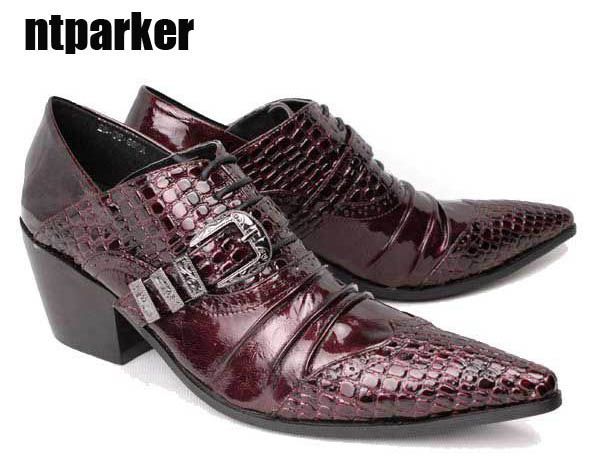 ntparker 2018 gothic rock man's leather shoes business causal shoes high-increasing wedding for man, big sizes eu38-45, Black
ntparker 2018 gothic rock man's leather shoes business causal shoes high-increasing wedding for man, big sizes eu38-45, Black