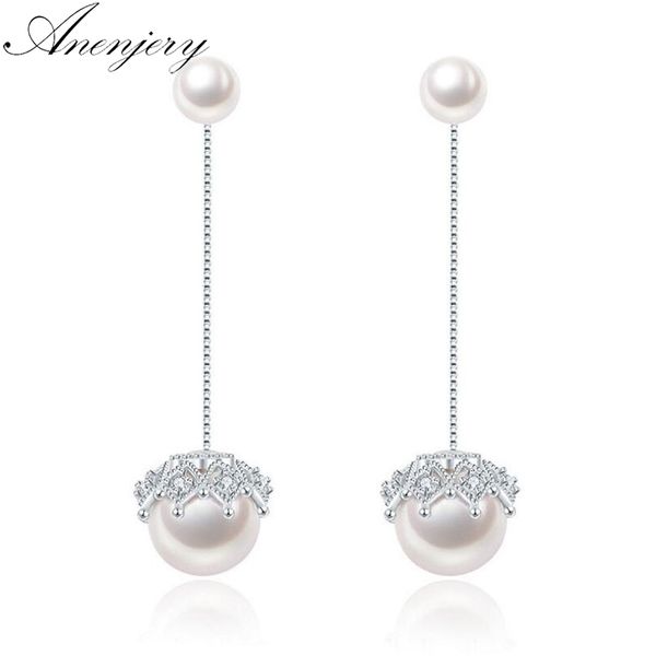 anenjery zircon lace 925 sterling silver long earrings for women sterling-silver pearl jewelry tassel earrings ear line s-e453, Golden
anenjery zircon lace 925 sterling silver long earrings for women sterling-silver pearl jewelry tassel earrings ear line s-e453, Golden