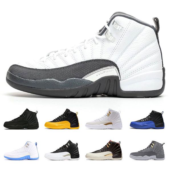 dark grey 12 mens trainers game royal university gold fiba 12s baketball shoes for men tripe black white punch sports sneakers size 8-13
dark grey 12 mens trainers game royal university gold fiba 12s baketball shoes for men tripe black white punch sports sneakers size 8-13