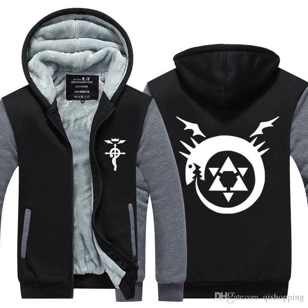 full metal alchemist hoodie thicken fleece cotton coat cashmere hoodies zipper jacket super warm sweatshirt sportswear hoodie us eu size, Blue;black
full metal alchemist hoodie thicken fleece cotton coat cashmere hoodies zipper jacket super warm sweatshirt sportswear hoodie us eu size, Blue;black