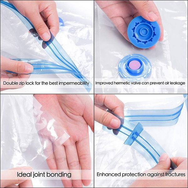 travel vacuum storage bags,space saver bags for 85% more compression ,double-zip seal, triple seal turbo-valve with travel storage bottles
travel vacuum storage bags,space saver bags for 85% more compression ,double-zip seal, triple seal turbo-valve with travel storage bottles