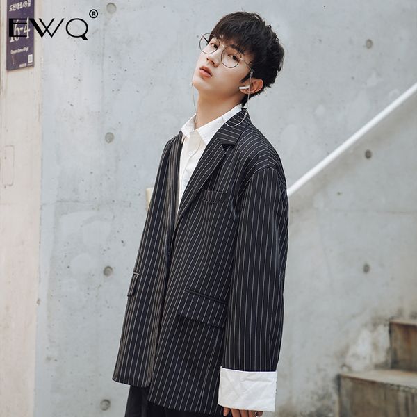 ewq / 2019 new fashion autumn loose casual striped blazer masculino turn-down collar long sleeve korean contrast coat men 9a054, Black;brown
ewq / 2019 new fashion autumn loose casual striped blazer masculino turn-down collar long sleeve korean contrast coat men 9a054, Black;brown