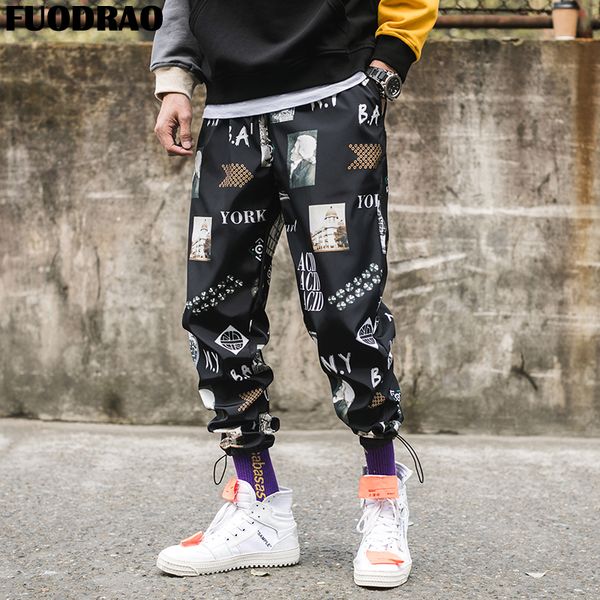 fuodrao summer joggers pants men hip hop print sweatpants harajuku korean harem pants men streetwear casual track k244, Black
fuodrao summer joggers pants men hip hop print sweatpants harajuku korean harem pants men streetwear casual track k244, Black
