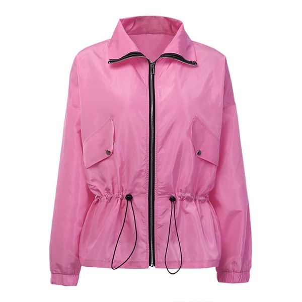coats and jackets women 19 autumn fashion jogging trainingspak jacket solid color hooded zipper adjustable waist windbreaker, Black;brown
coats and jackets women 19 autumn fashion jogging trainingspak jacket solid color hooded zipper adjustable waist windbreaker, Black;brown