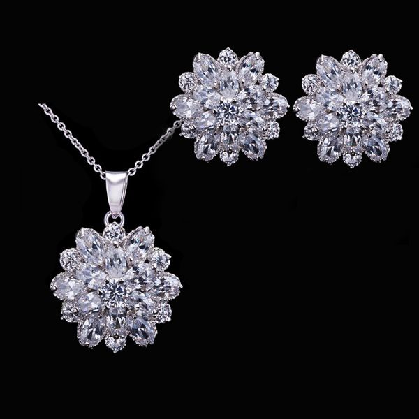 silver pendant necklace earrings sets wedding fashion jewelry set crystal cubic zirconia flower necklace and earrings set
silver pendant necklace earrings sets wedding fashion jewelry set crystal cubic zirconia flower necklace and earrings set