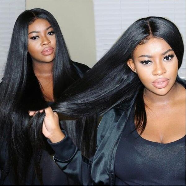 brazilian full lace frontal human hair wigs for women remy hair straight wig with baby hair natural hairline full end, Black
brazilian full lace frontal human hair wigs for women remy hair straight wig with baby hair natural hairline full end, Black