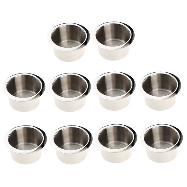 10 pieces stainless steel car interior bottle cup drink holder storage base inner diameter: 84mm/ 3.31
