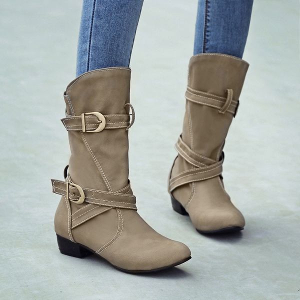 boots for women solid european winter retro leather patchwork sewing boots shoes round toe shoes ladies botas mujer, Black
boots for women solid european winter retro leather patchwork sewing boots shoes round toe shoes ladies botas mujer, Black