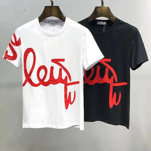 men's brand women's designers t-shirts luxury 2020 new red letter printing short sleeve t-shirt black white tee, White;black
men's brand women's designers t-shirts luxury 2020 new red letter printing short sleeve t-shirt black white tee, White;black
