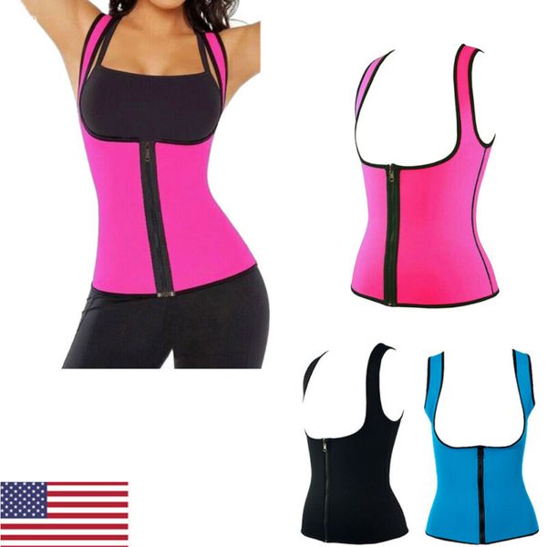 2020 women waist trainer corset for weight loss neoprene shaper with zipper vest, Black;blue
2020 women waist trainer corset for weight loss neoprene shaper with zipper vest, Black;blue