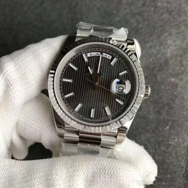 New President Mens Watch Sweep Automatic Movement Mechanical Day- silver Stainess Sapphire gray face Original Clasp Men Watches 011
New President Mens Watch Sweep Automatic Movement Mechanical Day- silver Stainess Sapphire gray face Original Clasp Men Watches 011