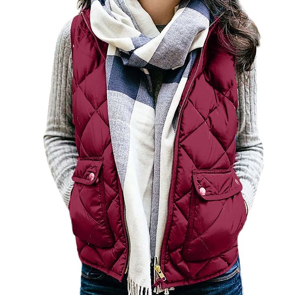 jaycosin 2019 women winter warm leisure cotton waistcoat vest pockets loose thick solid color comfortable sleeveless coat 116#4, Black;white
jaycosin 2019 women winter warm leisure cotton waistcoat vest pockets loose thick solid color comfortable sleeveless coat 116#4, Black;white