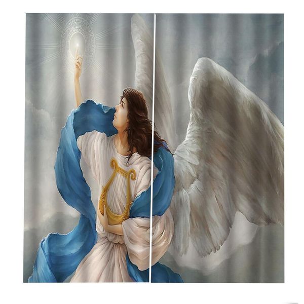 2019 curtain european angel living room bedroom p curtains 3d window curtain home