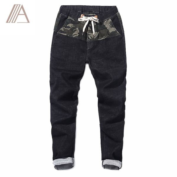 men's jeans -7xl size men pants loose comfortable elastic waist trousers classic hip hop biker punk causal daily clothing, Blue
men's jeans -7xl size men pants loose comfortable elastic waist trousers classic hip hop biker punk causal daily clothing, Blue