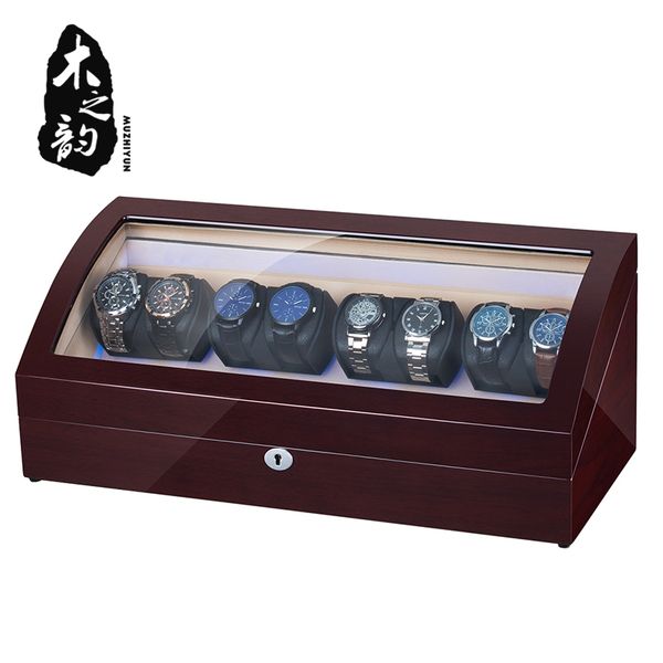 8+8 automatic watch winder box pu leather watch winding winder storage box collection display japanese motor led light, Black
8+8 automatic watch winder box pu leather watch winding winder storage box collection display japanese motor led light, Black