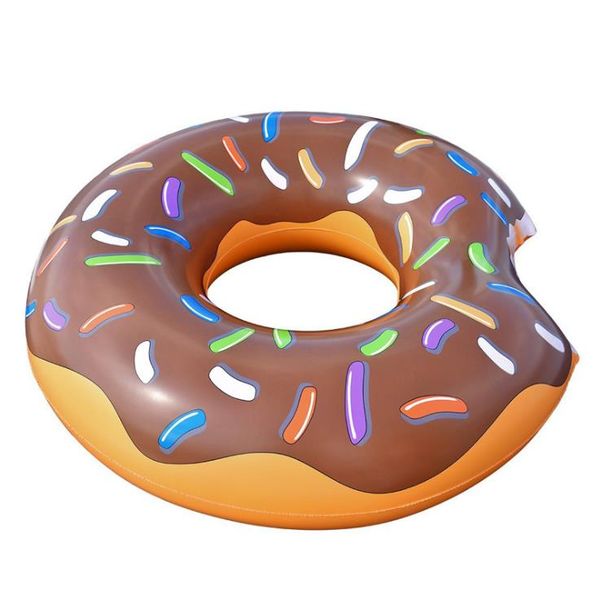 chocolate doughnut inflatable toy swimming ring beach ball