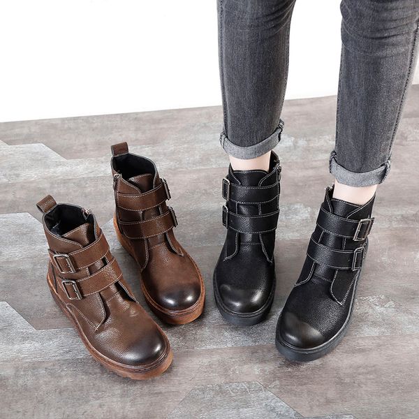 women's short boot flat heel clogs platform winter shoes woman 2019 rubber boots luxury designer round toe low heels booties, Black
women's short boot flat heel clogs platform winter shoes woman 2019 rubber boots luxury designer round toe low heels booties, Black