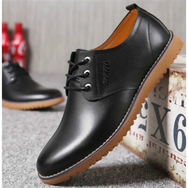 2019 autumn male shoe leisure time will code leather shoes work clothes shoe genuine leather circle head youth office male, Black
2019 autumn male shoe leisure time will code leather shoes work clothes shoe genuine leather circle head youth office male, Black