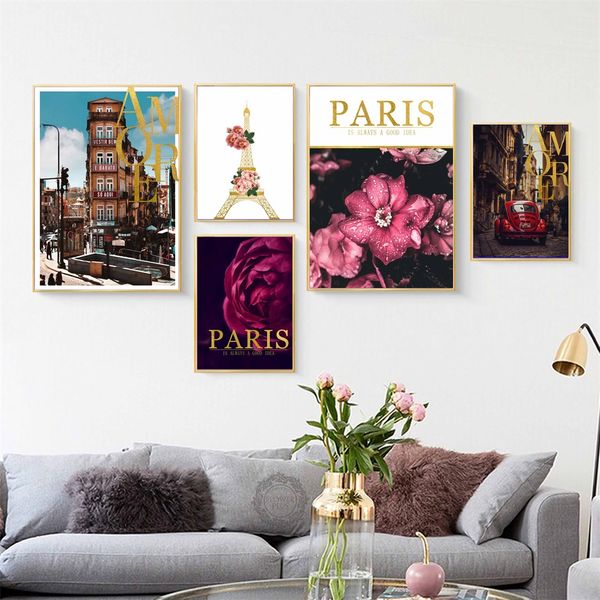 nordic style flower peony landscape iron tower decorative painting poster wall art canvas prints wall pictures for living room
nordic style flower peony landscape iron tower decorative painting poster wall art canvas prints wall pictures for living room