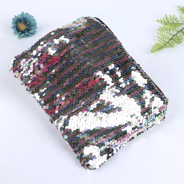 sequin cosmetic bag reversible school supplies stationery pencil box students kids gifts school tools with fashion color 
sequin cosmetic bag reversible school supplies stationery pencil box students kids gifts school tools with fashion color