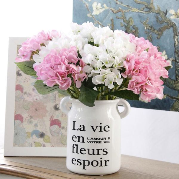 artificial flowers hydrangea fake flowers pink in vase artificial bouquet fabric 
artificial flowers hydrangea fake flowers pink in vase artificial bouquet fabric