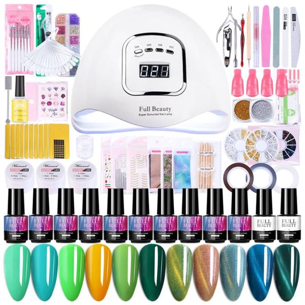 nail tool set with 90w led lamp 8/10pcs nail polish acrylic extensions gel sticker sequins manicure electric drill kits la1582
nail tool set with 90w led lamp 8/10pcs nail polish acrylic extensions gel sticker sequins manicure electric drill kits la1582