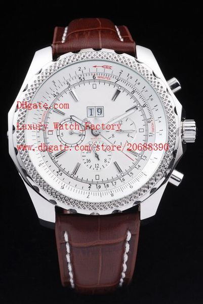 factory supplier luxury wristwatches 47mm quartz chronograph white dial stainless steel mens men's watches leather strap bands, Slivery;brown
factory supplier luxury wristwatches 47mm quartz chronograph white dial stainless steel mens men's watches leather strap bands, Slivery;brown