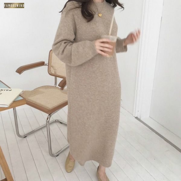 women pullover dress long sleeve long sweater female winter straight knitted solid korean clothes plus size robe femme, Black;gray
women pullover dress long sleeve long sweater female winter straight knitted solid korean clothes plus size robe femme, Black;gray
